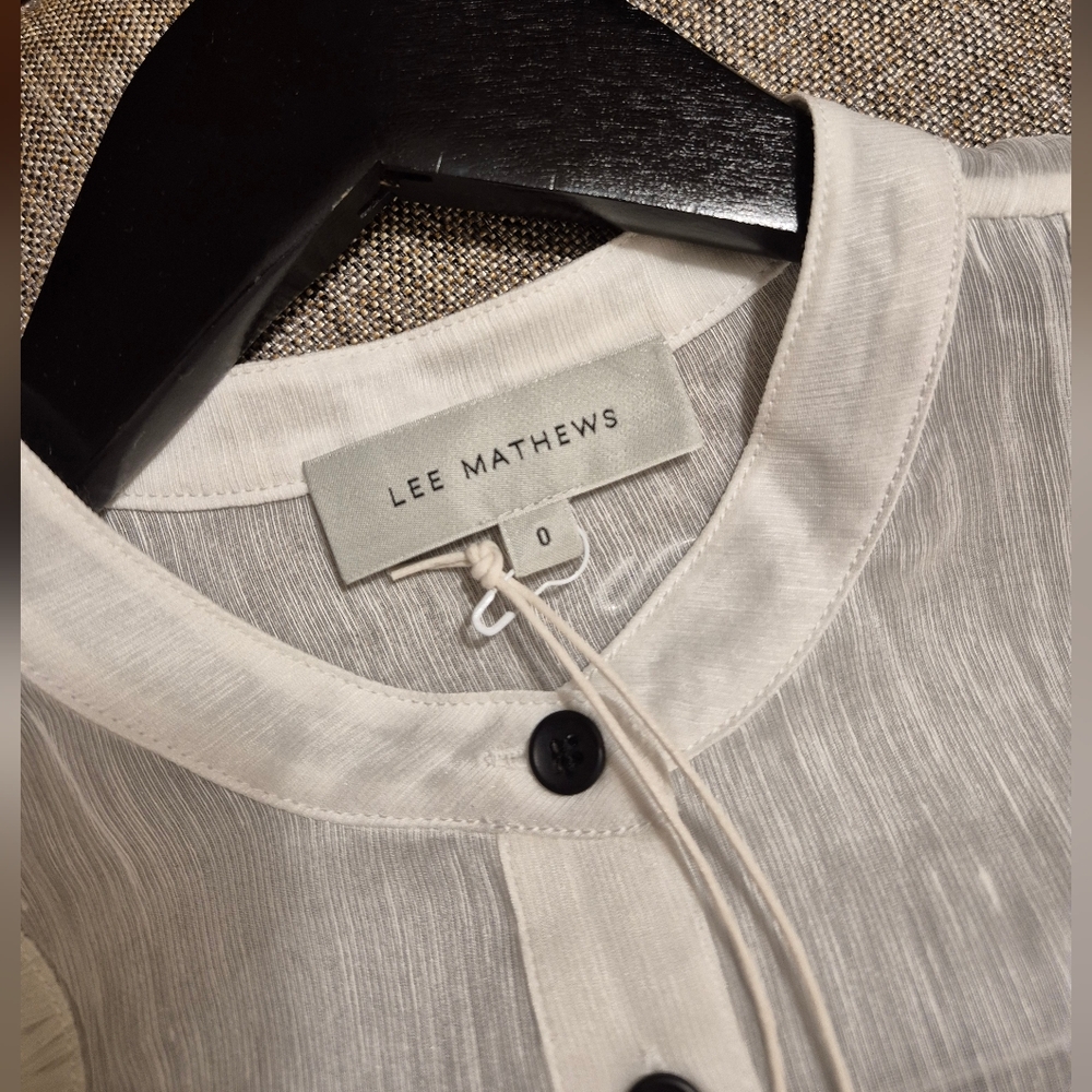 Lee Mathews Lillian Blouse in White - Picture 8 of 9